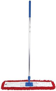 Abbey 80 Centimetre Red Sweeper Mop Kit with Handle and Frame. Ideal to use on all hard floors