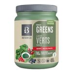 Botanica Perfect Greens Powder - Organic Super Greens - Berry Flavor 400 g | Clean Ingredient Plant-Based Vegan Gluten Free Green Vegetable Superfood Powder with Wheat Grass Spirulina Spinach Chlorella Powder