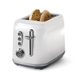 Oster® Retro 2-Slice Toaster with Quick-Check Lever, Extra-Wide Slots, Impressions Collection, White