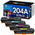 GPC Image Compatible Toner Cartridge Replacement for HP 204A 204 A CF510A CF511A CF512A CF513A to use with Color Laserjet Pro MFP M180nw M154nw M180n M154a MFP M181fw Printer (4 Pack)