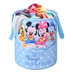 Kuber Industries 45L Foldable Dirty Clothes Laundry Basket With Handles For Washing - Baby Unwashed Dress Bin/Storage Box | Disney Kids - Sky Blue