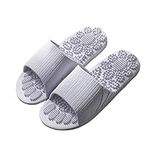 Dulameki Massage Slippers for Men Women,Reflexology Foot Massager Tools Acupressure Sandals Helps for Plantar Fasciitis Arthritis Heel Pain Relief,Purple,5/6 UK