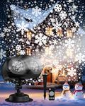 MOSSNDAR Christmas Decoration,HD Christmas Projector Lights Outdoor,Snowflake Projector with Remote Timer Adjustable Speed,Waterproof Snowfall Lights for Xmas New Year Eve Party Holiday Indoor Garden