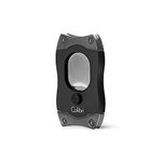 Colibri EZ-Cut | Cigar Cutter| Straight Cut | Black |Spring Loaded Release|Up-to 66 Ring Gauge Cigars| Ergonomic Design | Includes Gift-Box