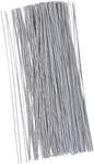 300 Pieces White 18 Gauge Floral Wire Stems for DIY Crafts, Artificial Flower Arrangements (16 in)