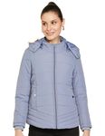 Qube By Fort Collins Women's Parka Coat (89408AZ_Cadet Blue
