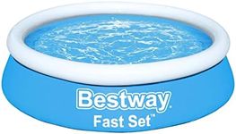 Bestway 6ft Fast Set Pool, Above Ground Swimming Pool for Kids and Adults, Outdoor Inflatable Pool, 940L, Blue