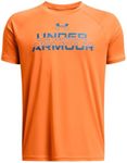 Under Armour Boys Tech Split Wordmark Short Sleeve T Shirt, (810) Atomic / / Photon Blue, X-Large
