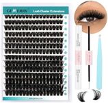 GEMERRY DIY Lash Extension Kit for Beginners 280 PCS Individual Lash Cluster Kit 0.07D 10-18 MIX Eyelash Extension Kit Lash Glue for Eyelash Extensions(80D-0.07D,10-18MIX-KIT)