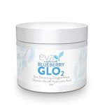 Eva Naturals Blueberry GLO2 Oxygen Mask - Exfoliating Pore Minimizer Clay Face Mask - All-Natural Anti-aging Antioxidants Help To Brighten, Firm, Smooth, Hydrate & Restore All Skin Types - 2 Oz