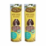 Barkbutler x Dogfest Meat Sticks Ostrich, Dog Treats Combo Pack-45gx2|100% Natural|0% Artificial Flavors,Colours or Preservatives|#1 Ingredient is Meat|Human-Grade|for All Adult Breed