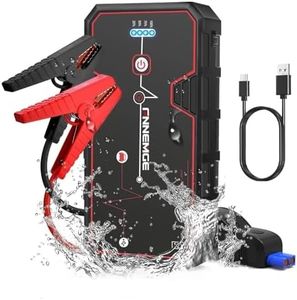 FNNMEGE 2000A Peak 21800mAh 12V Super Safe Car Jump Starter with USB Quick Charge 3.0 (Up to 8.0L Gas or 6.5L Diesel Engine).