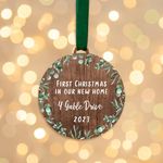 First Christmas our new home bauble | house xmas tree decoration | housewarming gifts baubles for him her