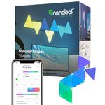 Nanoleaf Shapes WiFi and Thread Smart RGBW 16M+ Color LED Dimmable Gaming and Home Decor Wall Lights Smarter Kits (Triangles Smarter Kit (7 Pack)