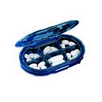 REOOHOUSE Portable Pill Box Daily Medicine Supplement Organizer Weekly Pill Case Premium BPA Free Material (Dark Blue)