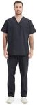 MISEMIYA - Uniforms Unisex Scrub Set – Medical Uniform with Scrub Top and Pants - Ref.6801-6802 - Medium, Black 68