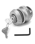 QWORK® Caravan Hitch Lock, Trailer Hitch Lock, Zinc Alloy, Universal Trailer Lock, Anti-theft Locking Device