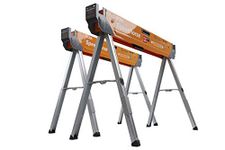 Bora Portamate Speedhorse Sawhorse 2-Pack | Heavy Duty Benchhorse Table Stand with Folding Legs and Metal Top for 2x4, PM-4500T