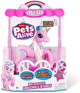 Pets Alive My Magical Unicorn and Stable Battery Powered Interactive Robotic Toy Playset by ZURU