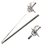 lkjad Replica Swords Cosplay Martial Command Sword Fencing Spanish Sword COS Knight Command Sword Blunt not Sharp