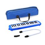 D'Luca M37-BL 37 Key Melodica with Case, Blue