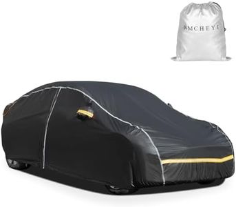 WMCHEYI Car Cover Waterproof All Weather,6 Layers Car Covers for Automobiles, Full Exterior Cover with Zipper, Outdoor SUV Car Cover Sun UV Rain Snow Wind Protection, Fit for 185"(185*75*68 inch)SUV