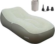 HOTO Self-Inflating Sofa, Fast Inflation, Detachable Multi-use Air Pump, Super Wide, Ergonomic, Skin-Friendly, Water Resistance, Fold & Store, for Camping, Picnics, Hiking, Tent, and Home Use