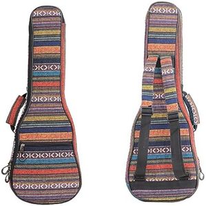 MUINS Ukulele Bag,21 23 26 30 Durable Colorful Ukelele Case with Thicker Pad For Soprano Concert Tenor Uke with Double Adjustable Straps, Storage and Handle (26 Inch, Orange)