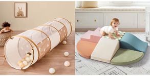Tiny Land Tunnel Toys for Toddlers,Soft Foam Climbing Blocks