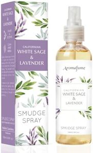 White Sage & Lavender Smudge Spray by Aromafume | 100ml/3.3 oz | Sage Spray for Cleansing Negative Energy & Protection | Non-Toxic | Room Spray for Spiritual Cleansing, Smokeless Sage Smudging