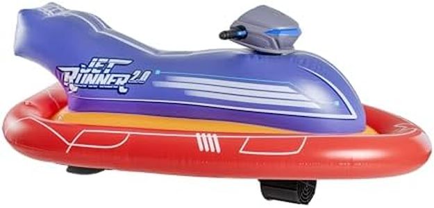 Jet Runner 2.0-12V Motorized Inflatable Ride-On Watercraft Pool Float. Perfect for The Pool or Lake! PoolCandy's Best, Most Advanced and Fastest Model Ever!!!