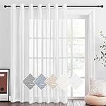 NICETOWN White Sheer Curtains for S