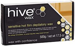 Hive Options Sensitive Hot Film Brazilian Depilatory Wax Block Low Allergy Risk Formulation 500g