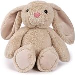 TCBunny Baby Bunny Bedtime Stuffed Animal Plush Easter Stuffers Toy Gifts 11" for Girls, Boys, Kids, (Beige)