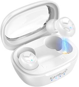Karthus OTC Hearing Aids for Seniors & Adults, Rechargeable Hearing Aids with Noise Cancelling & Clear Sound, 16-Channel Digital DSP & 2 Environment Modes, 80+ Hour Battery Life, White