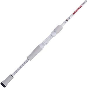 Abu Garcia 6’6” Veritas Casting Fishing Rod, 1-Piece Rod, 8-17lb Line Rating, Medium Rod Power, Fast Action, 1/4-5/8 oz. Lure Rating, White