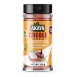 AKAYA Creole Seasoning 130 g (New Look & Design) - All-Purpose Creole Spice Blend - All-Natural, Non-GMO, Additive and Gluten Free, authentic Caribbean blend Seasoning - 130 g Seasoning Containers - Creole Spice for BBQ, Seafood Seasoning