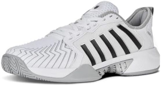 K-Swiss Men's Pickleball Supreme Shoe, White/High Rise/Black, 8 M