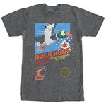 Nintendo Men's Duck Hunt T-Shirt, Charcoal Heather, X-Large