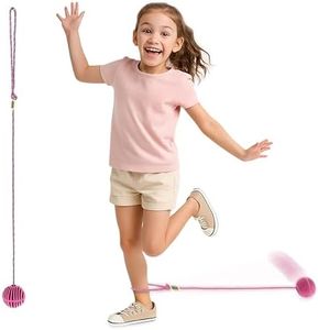 Just Jump It Skipper Ball-Skip Ball Toy - Active Outdoor Youth Fitness Toy - Raspberry