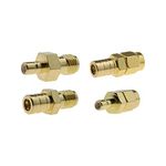 EMSea SMB to SMA Coaxial RF Converter Connector For DAB Car Radio Adapter Antennas Radio Scanners Ham Radio Transceivers 4Pcs