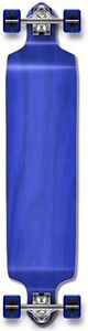 YOCAHER Professional Speed Drop Down Stained Complete Longboard, Blue