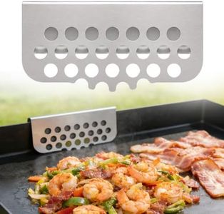 Griddle Accessories of Blackstone Grease Gate Blocker,Blocks Food from Falling into Rear Grease Trap,Enhanced Taller Guard and Redesigned Fit for More Griddles