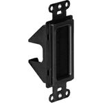 On-Q WP1014BKV1 Cable Access Strap with Wallplate, 1-Pack, Black