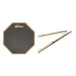 Evans ARF7GM RealFeel 7 Inch Apprentice Pad and Pro Mark TX5AW - 5A Wood Tip Drumsticks Super Pack