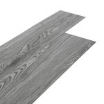 INMOZATA Grey Self Adhesive Floor Planks 36pcs Vinyl Flooring Planks Floor Tiles Self Adhesive Wood Effect Peel and Stick Floor Tile for Kitchen Bathroom Home Floor Tile 91.5 X 15.2CM（Grey)