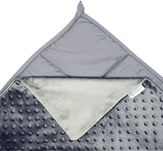 Harkla Kids Weighted Blanket - 5lb Bamboo Cooling Weighted Blanket for Kids - Washable Minky Cover and Glass Beads Filled Weighted Inner - Designed for Sensory Seekers Weighing 30lb to 40lb