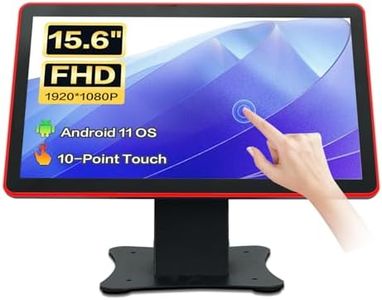 IRXSEE 15.6-inch Android 11 Touchscreen Monitor Tablet,Capacitive Multi Touch Screen Pos Display,WiFi & BT,Built-in Speakers,RK3568 4GB RAM & 32GB ROM,True Flat Seamless for Restaurant,Bar,Gym