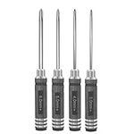 Drone Tool kit - 4Pcs Phillips Screwdriver Steel Tool Set 3.0/4.0/5.0/6.0mm Mini Hand Tools for RC Model Helicopter Boat Cars