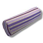 Cylindrical Yoga Mini Bolster "lilac" 40x14cm - ideal to support cervical, knees, shoulders or as a seat during yoga practice - Washable Cover |- Organic spelled Shell filling | Carry Handle